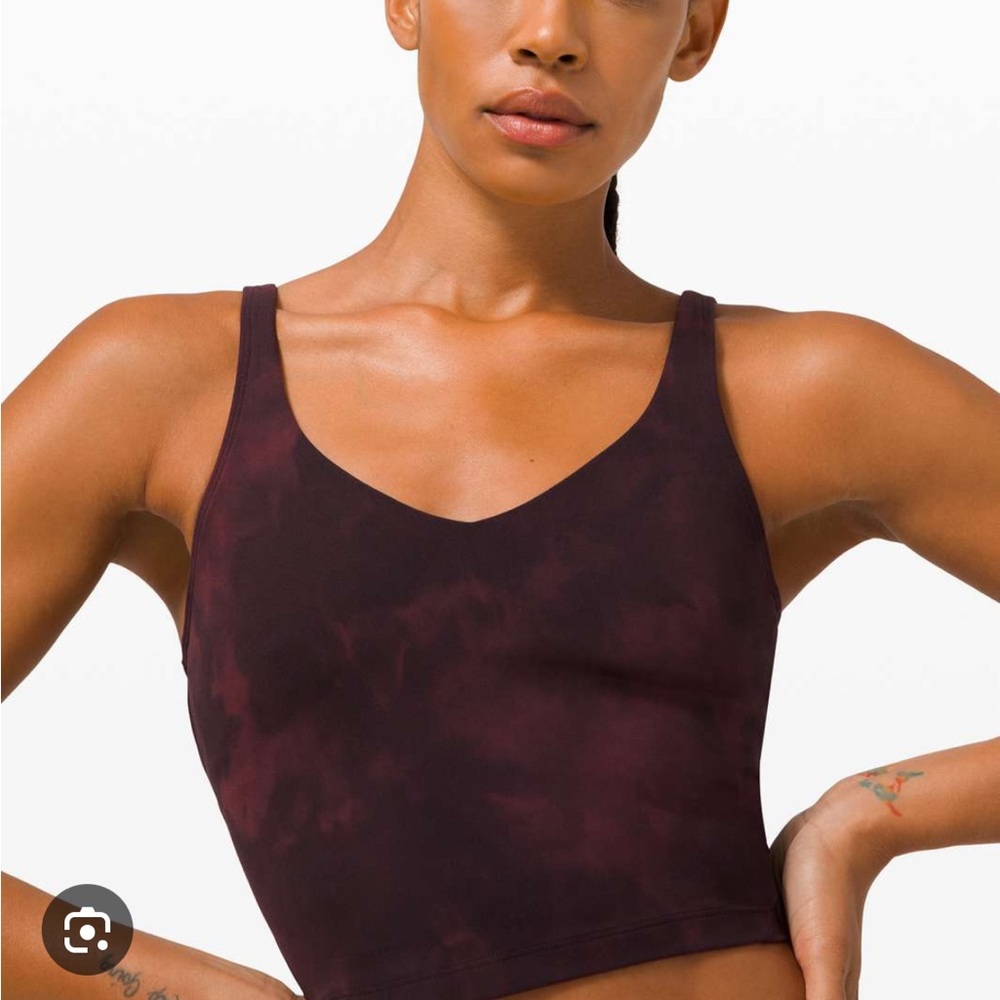 lululemon athletica Align Tank in Dark Maroon DIAMOND DYE